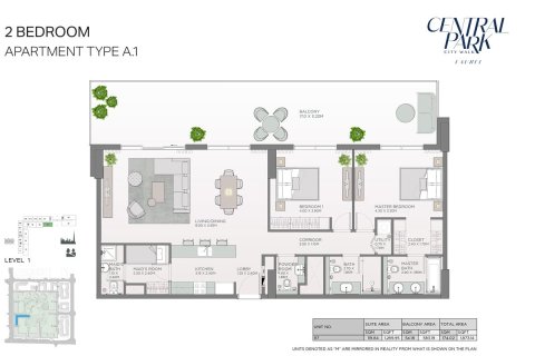 Apartmán v City Walk, Dubai, SAE 2 spálne, 111 m2 č. 704600 - Fotografia 7