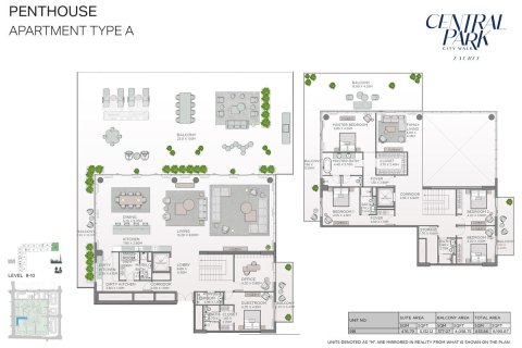 Apartmán v City Walk, Dubai, SAE 2 spálne, 111 m2 č. 704600 - Fotografia 10