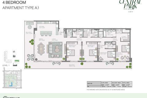 Lakás itt: City Walk, Dubai, EAE, 1 hálószoba, 72 m², azonosító: 704598 - fénykép 9