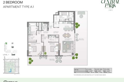 Lakás itt: City Walk, Dubai, EAE, 1 hálószoba, 72 m², azonosító: 704598 - fénykép 7