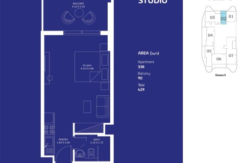 Appartement à vendre à  Maritime City, Dubai, EAU 1 pièce, 40 m2 № 704603 - photo 7