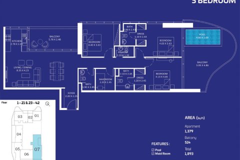 Appartement à vendre à  Maritime City, Dubai, EAU 1 pièce, 40 m2 № 704603 - photo 10