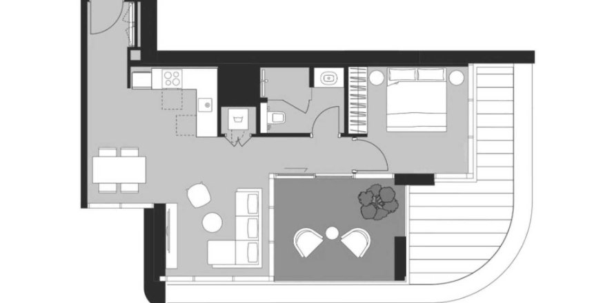 Lägenhet i Dubai Design District, Dubai, UAE 1 sovrum, 69 kvm Nr. 695418