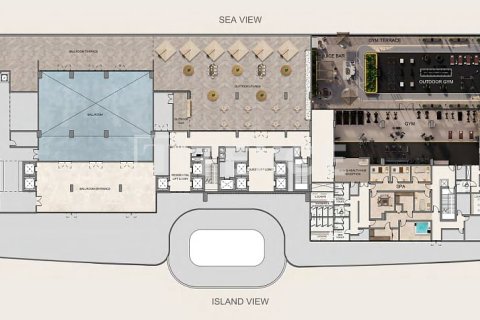 Apartament na sprzedaż w Al Marjan Island, Ras Al Khaimah, ZEA 1 sypialnia, 104 mkw., nr 693888 - zdjęcie 16