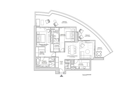 Dubai Harbour, Dubai, BAE’de satılık daire 3 yatak odası, 300 m² No 693892 - fotoğraf 12