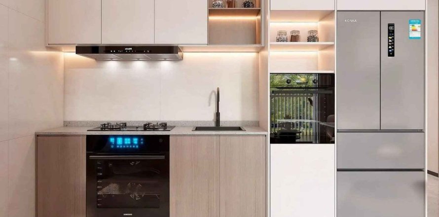 Lakás a Stamn Nautis Residences lakóparkban itt: Dubai, EAE, 3 hálószoba, 128.03 m², azonosító: 712460