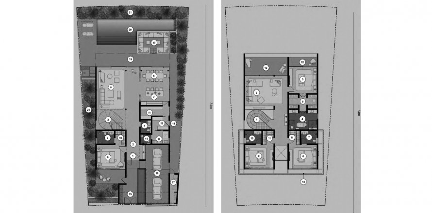 Vila v Nawayef v Al Hudayriat Island, Abu Dhabi, SAE 4 ložnice, 436.58 m² Č.: 579802
