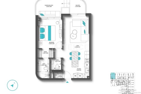 Apartamento en venta en Dubai, EAU 1 dormitorio, 77 m2 № 691866 - foto 28