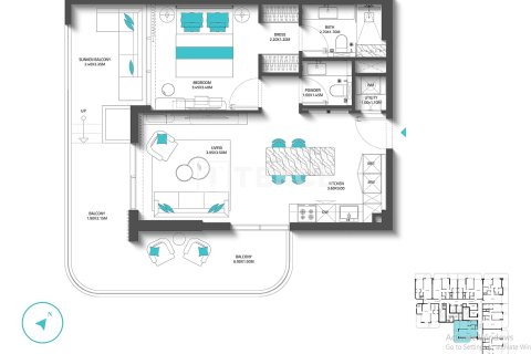 Apartamento en venta en Dubai, EAU 2 dormitorios, 121 m2 № 691867 - foto 29