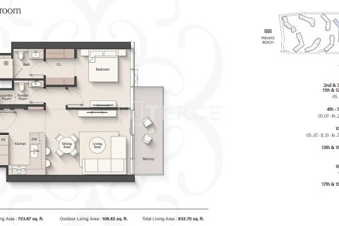 Apartamento en venta en Dubai, EAU 1 dormitorio, 77 m2 № 691862 - foto 19