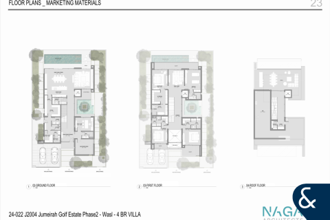 Villa till försäljning i Jumeirah Golf Estates, Dubai, UAE 4 sovrum, 567 kvm Nr. 666718 - fotografi 12