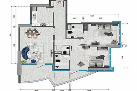 Byt v Al Reem Island, Abu Dhabi, SAE 1 ložnice, 65 m² Č.: 571617 - fotografie 14