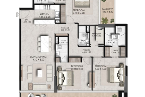 Διαμέρισμα σε Dubai Sports City, ΗΑΕ 1 δωμάτιο, 40 τ.μ. Αρ. 732726 - φωτογραφία 8