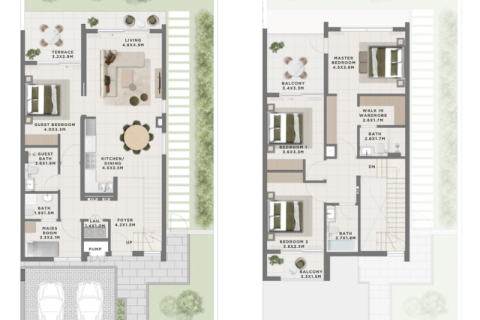 The Valley, Dubai, संयुक्त अरब अमीरात में टाउनहाउस, 3 बेडरूम, 209 वर्ग मीटर, संख्या 689779 - फ़ोटो 6