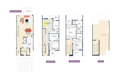 Jumeirah Village Circle, Dubai, संयुक्त अरब अमीरात में टाउनहाउस, 4 बेडरूम, 278 वर्ग मीटर, संख्या 689777 - फ़ोटो 5