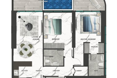 Apartment sa Dubai, UAE 1 silid, 39 sq.m. № 732689 - larawan 9