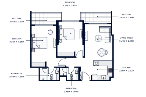 Διαμέρισμα σε Al Furjan, Dubai, ΗΑΕ 1 δωμάτιο, 32 τ.μ. Αρ. 732687 - φωτογραφία 7