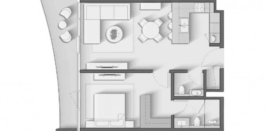Byt v Ananda Residences v Motor City, Dubai, SAE 1 ložnice, 69 m² Č.: 584913