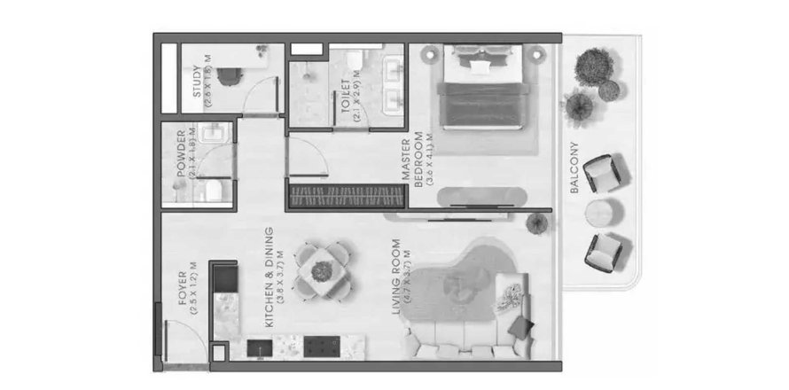 Apartment in Kaia Residences in Dubai, UAE 1 bedroom, 85.66 sq.m. № 700565
