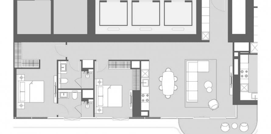 Apartment in LIV Maritime in Maritime City, Dubai, UAE 2 bedrooms, 118.82 sq.m. № 571693