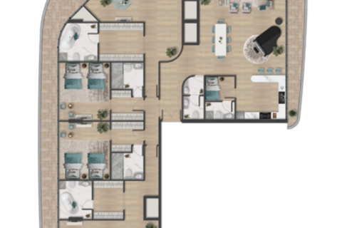Apartmen di Al Marjan Island, Ras Al Khaimah, UAE 1 bilik tidur, 85 meter persegi № 704489 - foto 15