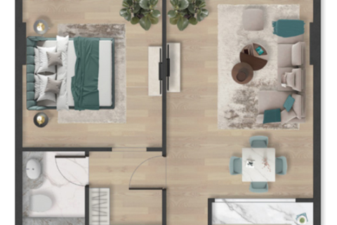 Apartmen di Al Marjan Island, Ras Al Khaimah, UAE 1 bilik tidur, 85 meter persegi № 704489 - foto 12