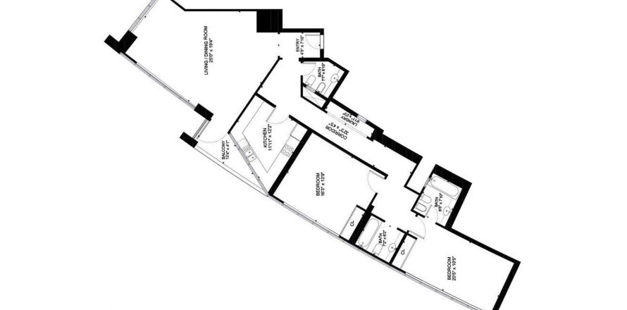 Lägenhet i Al Sufouh, Dubai, UAE 2 sovrum, 152 kvm Nr. 715572