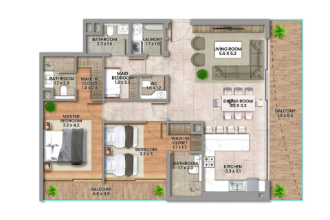 Lakás itt: Dubai, EAE, 1 hálószoba, 78 m², azonosító: 704479 - fénykép 25