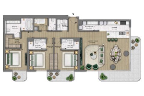 Lakás itt: Maritime City, Dubai, EAE, 1 hálószoba, 78 m², azonosító: 704477 - fénykép 20