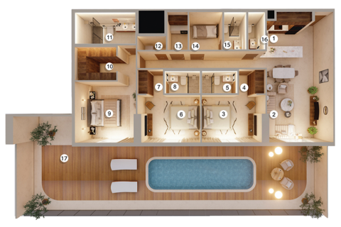Lakás itt: Dubai, EAE, 1 hálószoba, azonosító: 704474 - fénykép 21