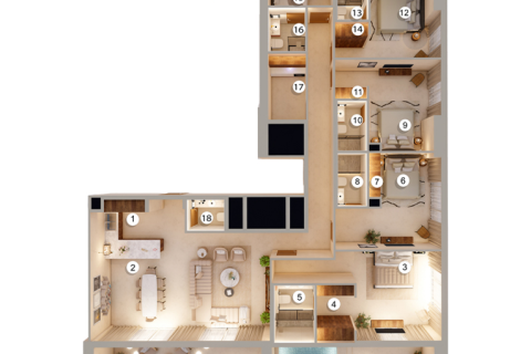 Lakás itt: Dubai, EAE, 1 hálószoba, azonosító: 704474 - fénykép 23