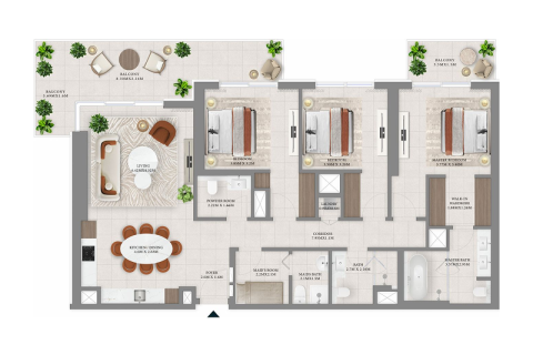 Lakás itt: Dubai Hills Estate, EAE, 1 hálószoba, 68 m², azonosító: 690208 - fénykép 4