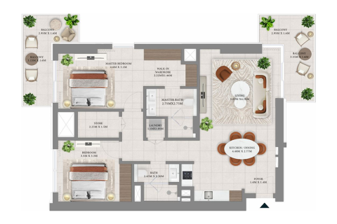 Lakás itt: Dubai Hills Estate, EAE, 1 hálószoba, 68 m², azonosító: 690208 - fénykép 3