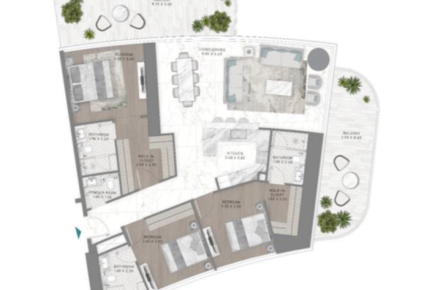 Dupleks di Dubai Harbour, UAE 1 bilik tidur, 62 meter persegi № 690206 - foto 13