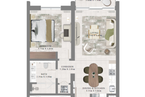 Apartment in Dubai Creek Harbour (The Lagoons), UAE 1 bedroom, 71 sq.m. № 690210 - photo 5