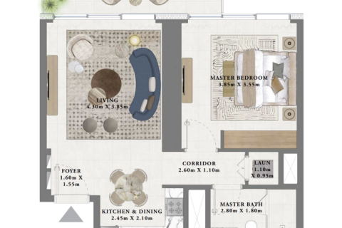 Apartment in Dubai Creek Harbour (The Lagoons), UAE 1 bedroom, 70 sq.m. № 690209 - photo 4