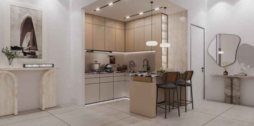 Huoneisto AUM 99 Dubai Residence Complex, Dubai, Arabiemiraatit 1 makuuhuone, 66 m2 № 694588