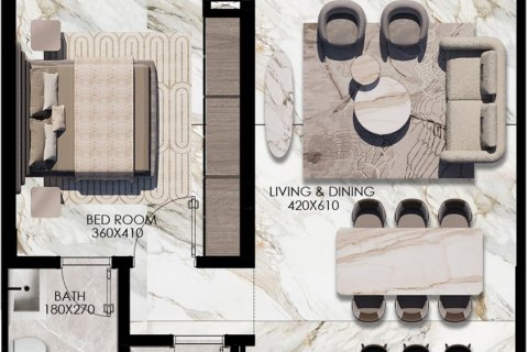 Apartmán v Dubai, SAE 1 spálňa, 90 m2 č. 704651 - Fotografia 8