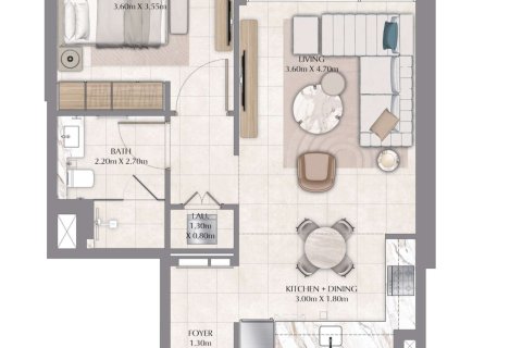 Lakás itt: Business Bay, Dubai, EAE, 1 hálószoba, 68 m², azonosító: 704649 - fénykép 6