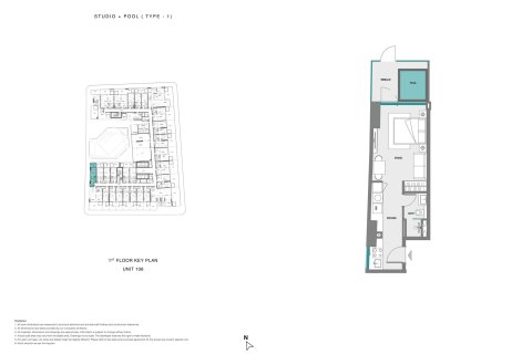 Apartment sa Samana Boulevard Heights
 sa Dubai Land, UAE 1 silid № 728575 - larawan 10