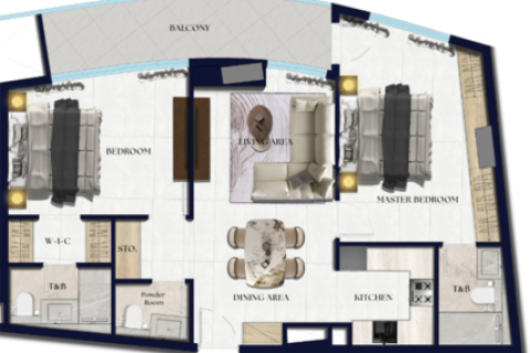 Apartman u Xenia Residence u gradu Jumeirah Village Circle, Dubai, UAE 1 soba, 61 m2 Br. 728576 - Slika 19