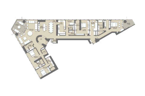 Dubai, संयुक्त अरब अमीरात में पैंटहाउस, 3 बेडरूम, संख्या 689717 - फ़ोटो 8