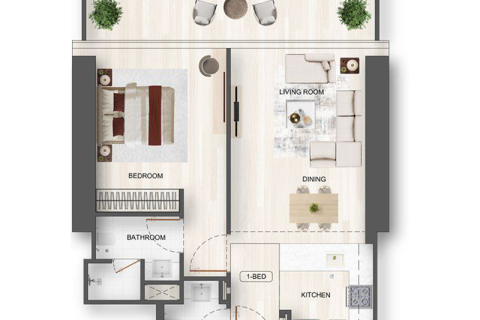 Apartman u gradu Jumeirah Village Triangle, Dubai, UAE 1 soba, 122 m2 Br. 689719 - Slika 8