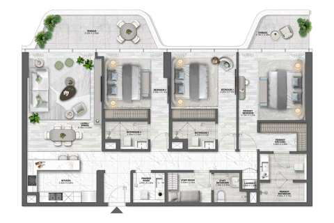 Apartman u gradu Palm Jumeirah, Dubai, UAE 1 spavaća soba, 79 m2 Br. 689716 - Slika 11