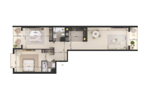 Wohnung zum Verkauf in Jumeirah Village Circle, Dubai, VAE 1 Zimmer, 43 m2 Nr. 732704 - Foto 7