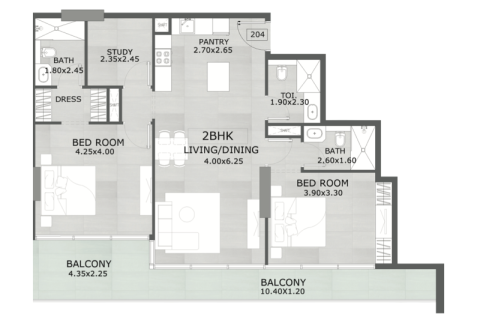 Купить квартиру в Arjan, Дубай, ОАЭ 1 комната, 39м2, № 732706 - фото 9