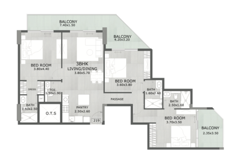 Купить квартиру в Arjan, Дубай, ОАЭ 1 комната, 39м2, № 732706 - фото 10