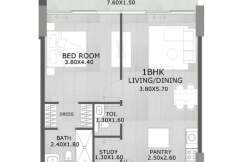 Купить квартиру в Arjan, Дубай, ОАЭ 1 комната, 39м2, № 732706 - фото 8