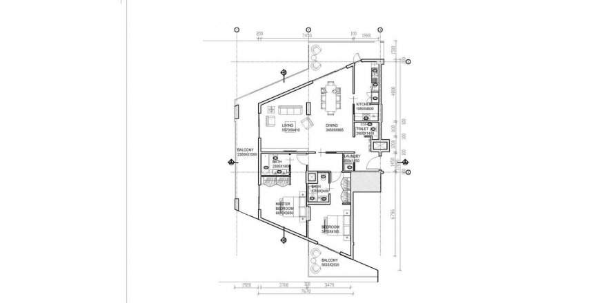 Apartmán v AL MAHRA RESIDENCES v Masdar City, Abu Dhabi, SAE 2 spálne, 154.57 m2 č. 193654