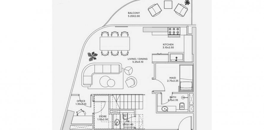 Byt v Rivage v Al Reem Island, Abu Dhabi, SAE 2 ložnice, 272.39 m² Č.: 564876